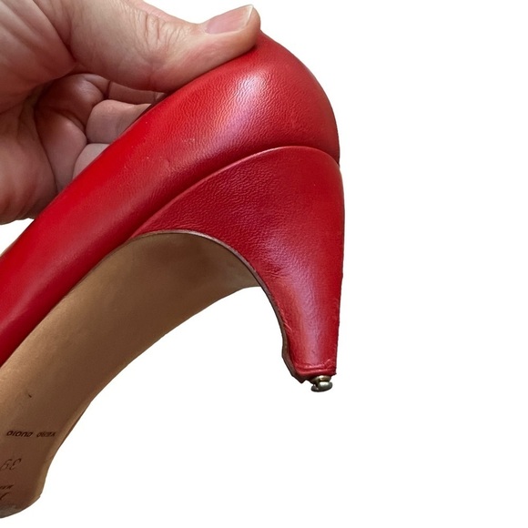 Prada leather kitten heel square toe single left shoe 39 - Picture 5 of 11